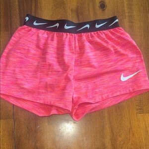 Nike Kids Pink and Black Shorts